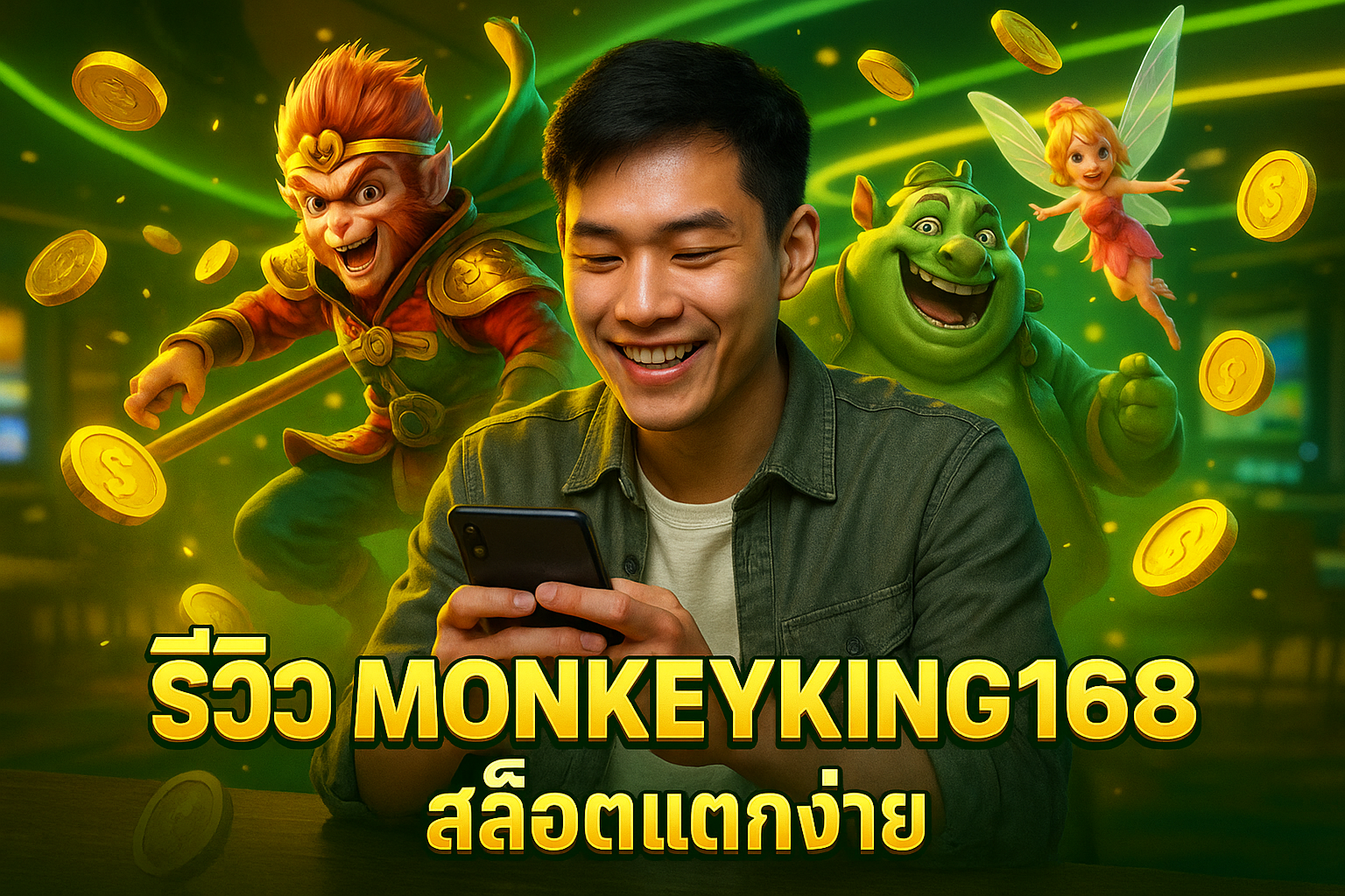 รีวิว MONKEYKING168 เว็บตรงเกมเพียบ โบนัสแตกหนัก