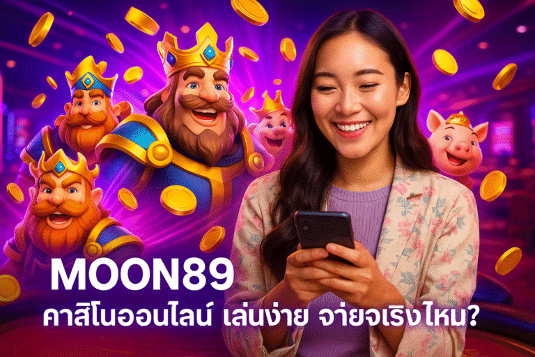 MOON89 คาสิโนออนไลน์ เล่นง่าย จ่ายจริงไหม?