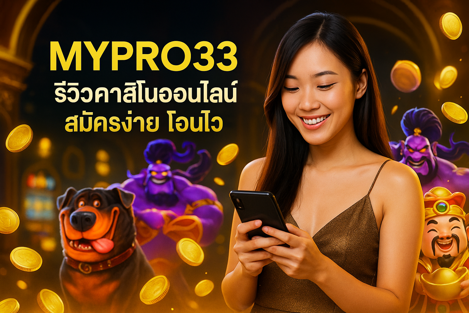 MYPRO33 รีวิวคาสิโนออนไลน์ สมัครง่าย โอนไว