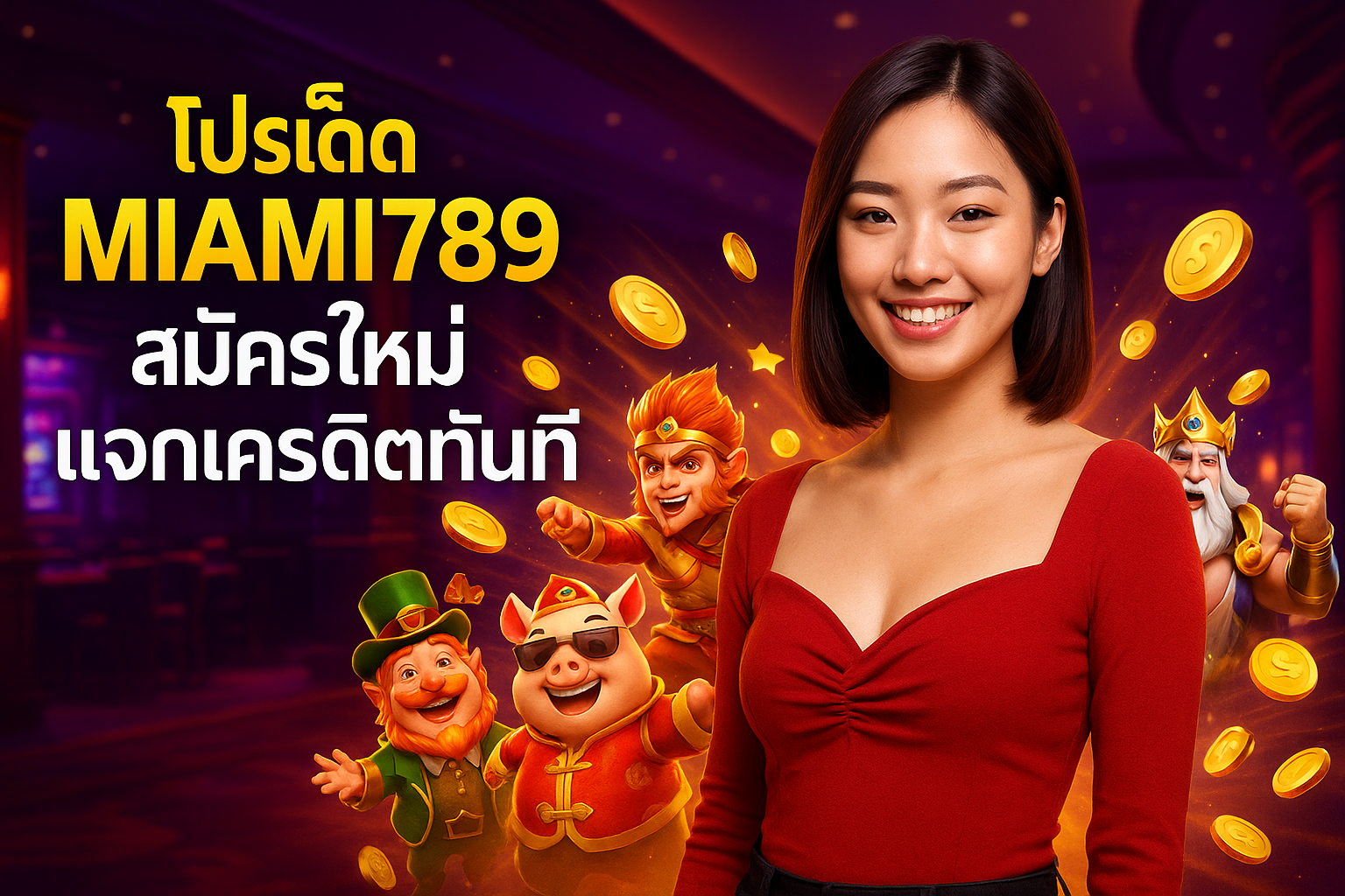 โปรเด็ด MIAMI789 สมัครใหม่ แจกเครดิตทันที