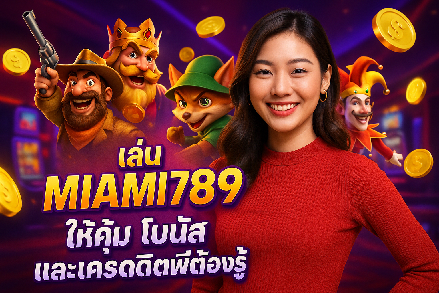 เล่น MIAMI789 ให้คุ้ม โบนัส และเครดิตฟรีต้องรู้